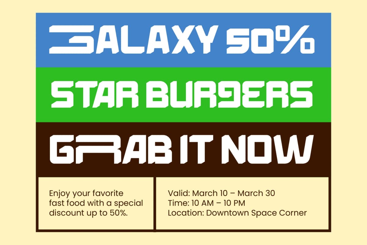 Preview 16 for Energy Space - Futuristic Display Typeface