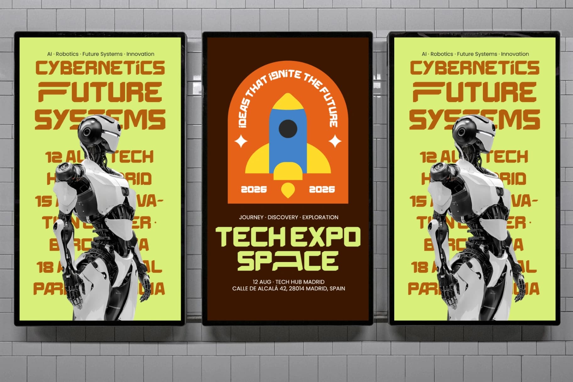 Preview 14 for Energy Space - Futuristic Display Typeface