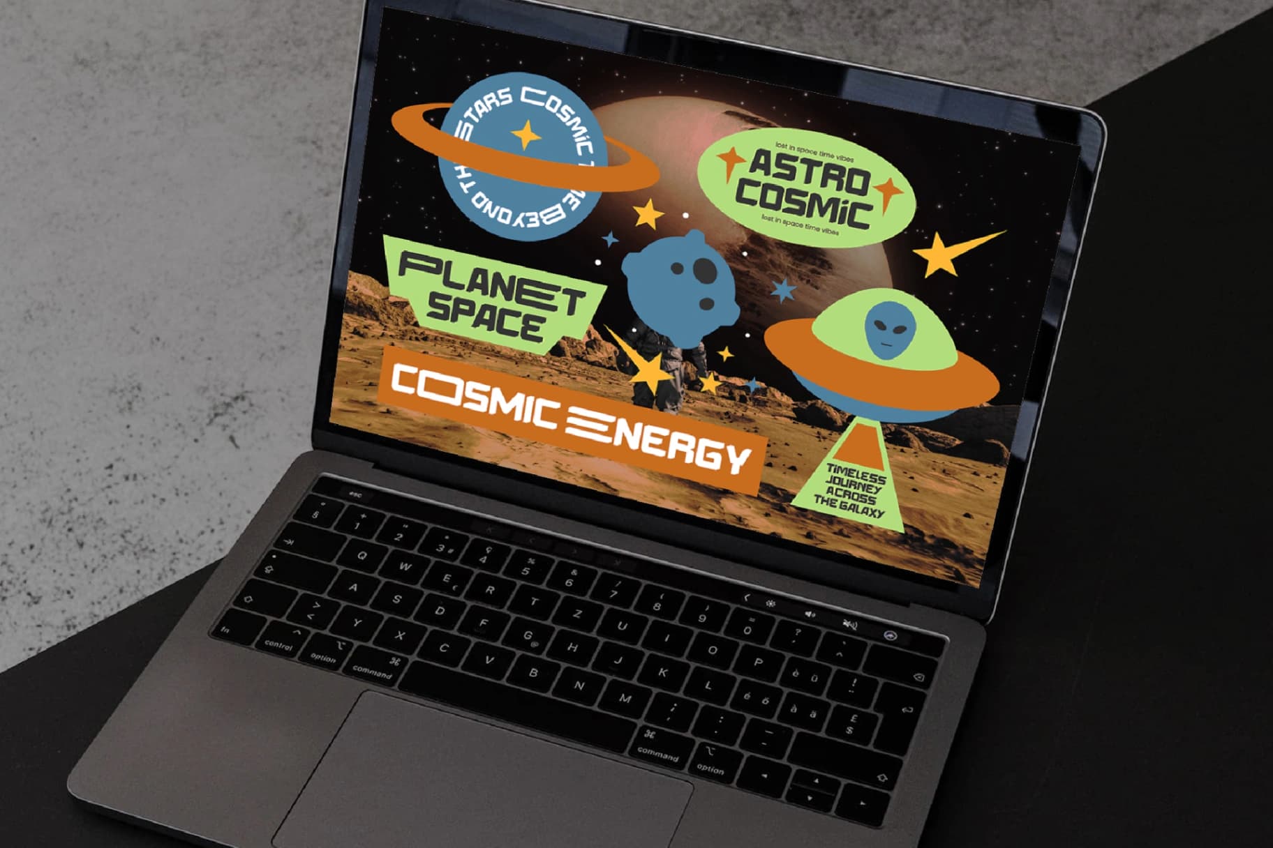 Preview 2 for Energy Space - Futuristic Display Typeface