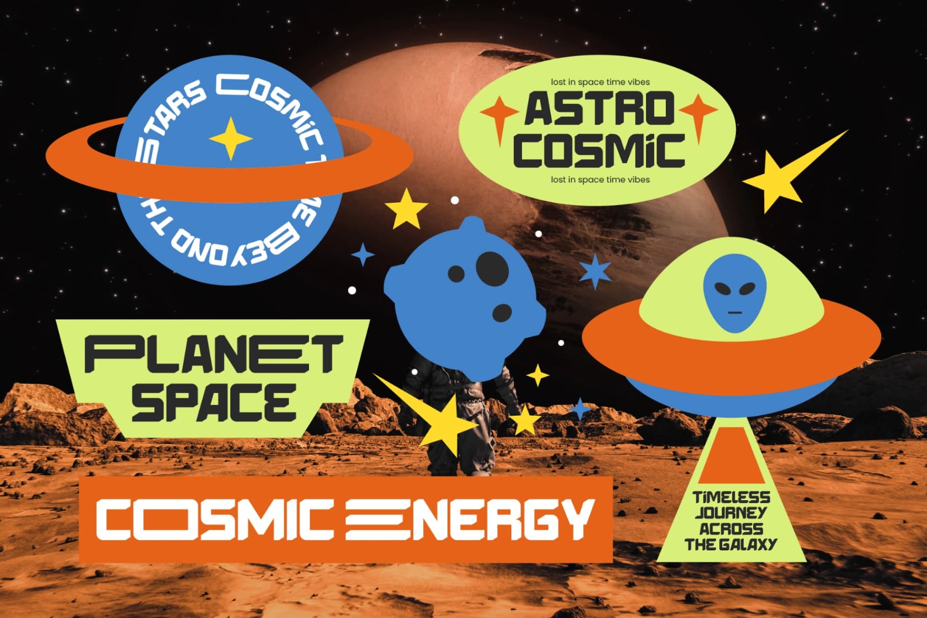Preview 13 for Energy Space - Futuristic Display Typeface