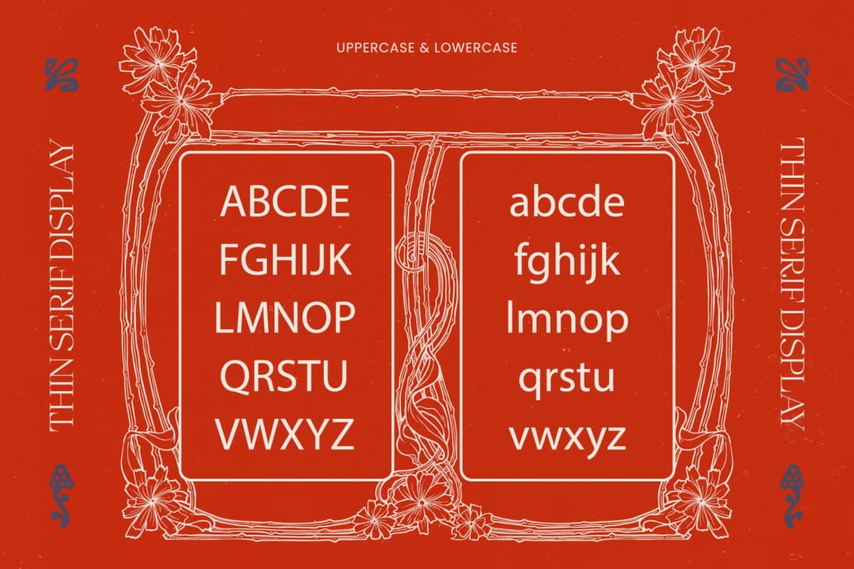 Preview 13 for Megria – Elegant Thin Serif Display Typeface