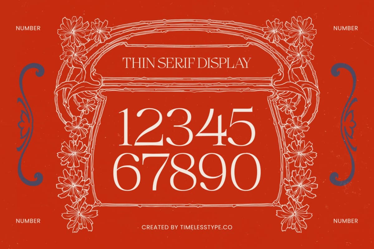 Preview 8 for Megria – Elegant Thin Serif Display Typeface
