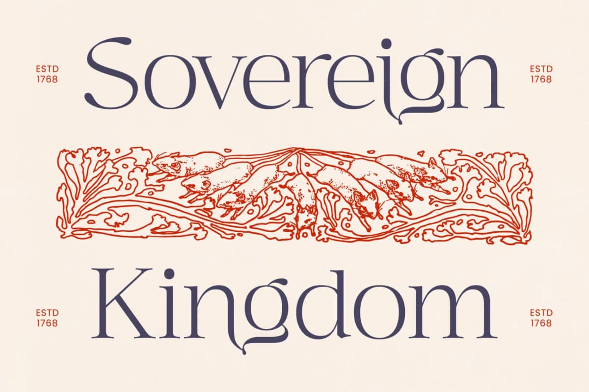 Preview 11 for Megria – Elegant Thin Serif Display Typeface