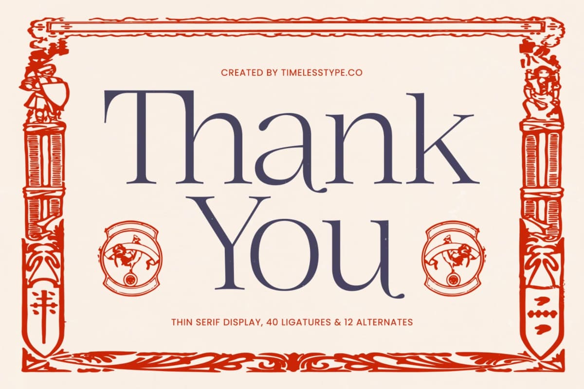 Preview 20 for Megria – Elegant Thin Serif Display Typeface