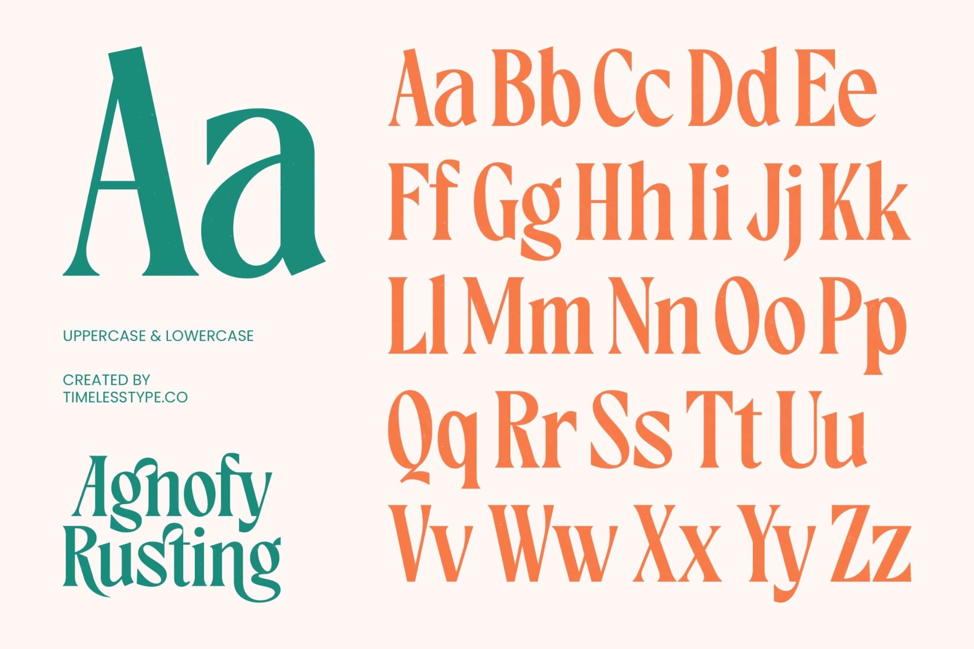 Preview 17 for Agnofy Rusting – Bold Tall Serif Display