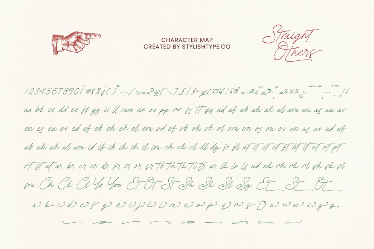 Preview 9 for Straight Others - Aesthetic Handwritten
