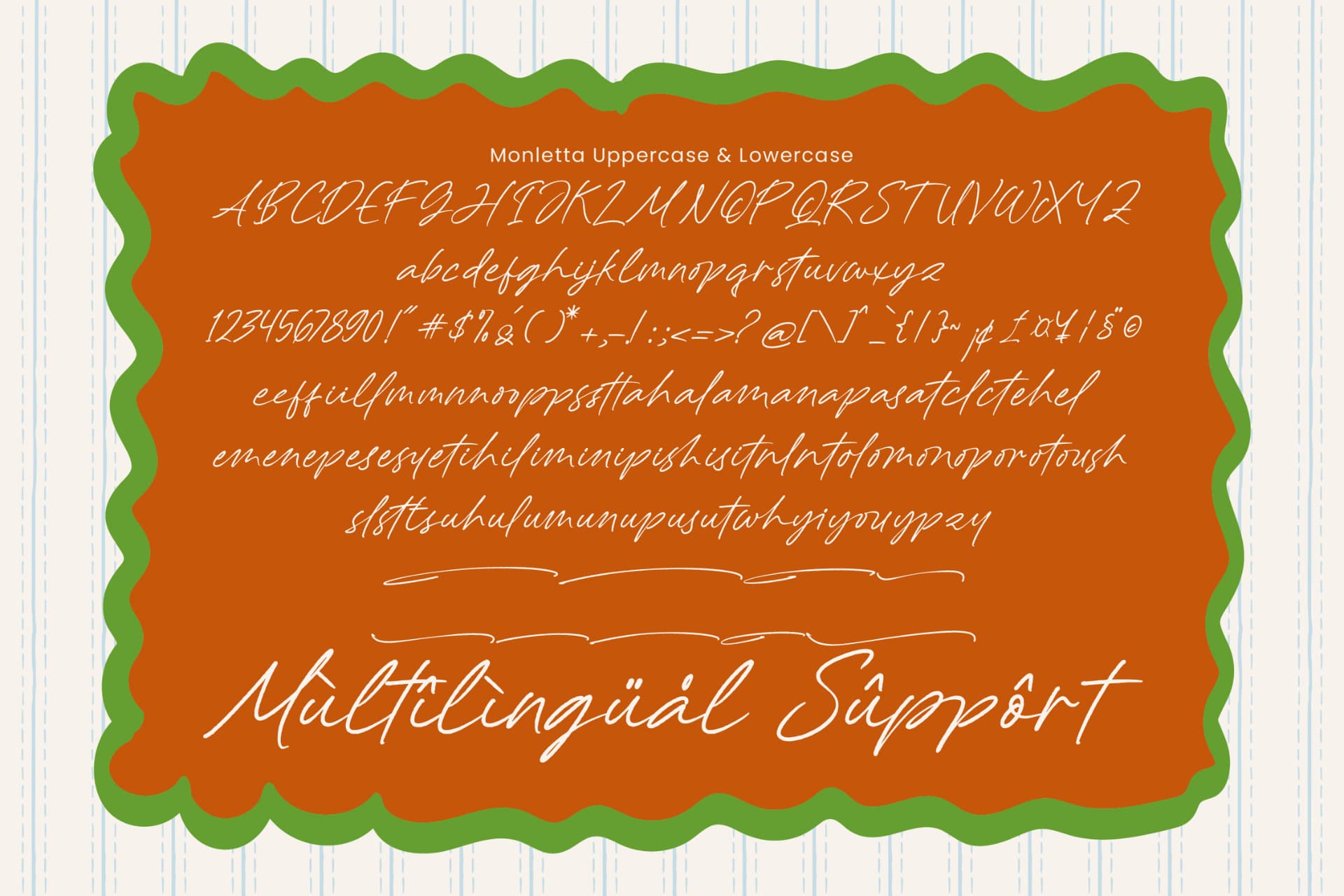 Preview 14 for Monletta - Handwritten Script Font