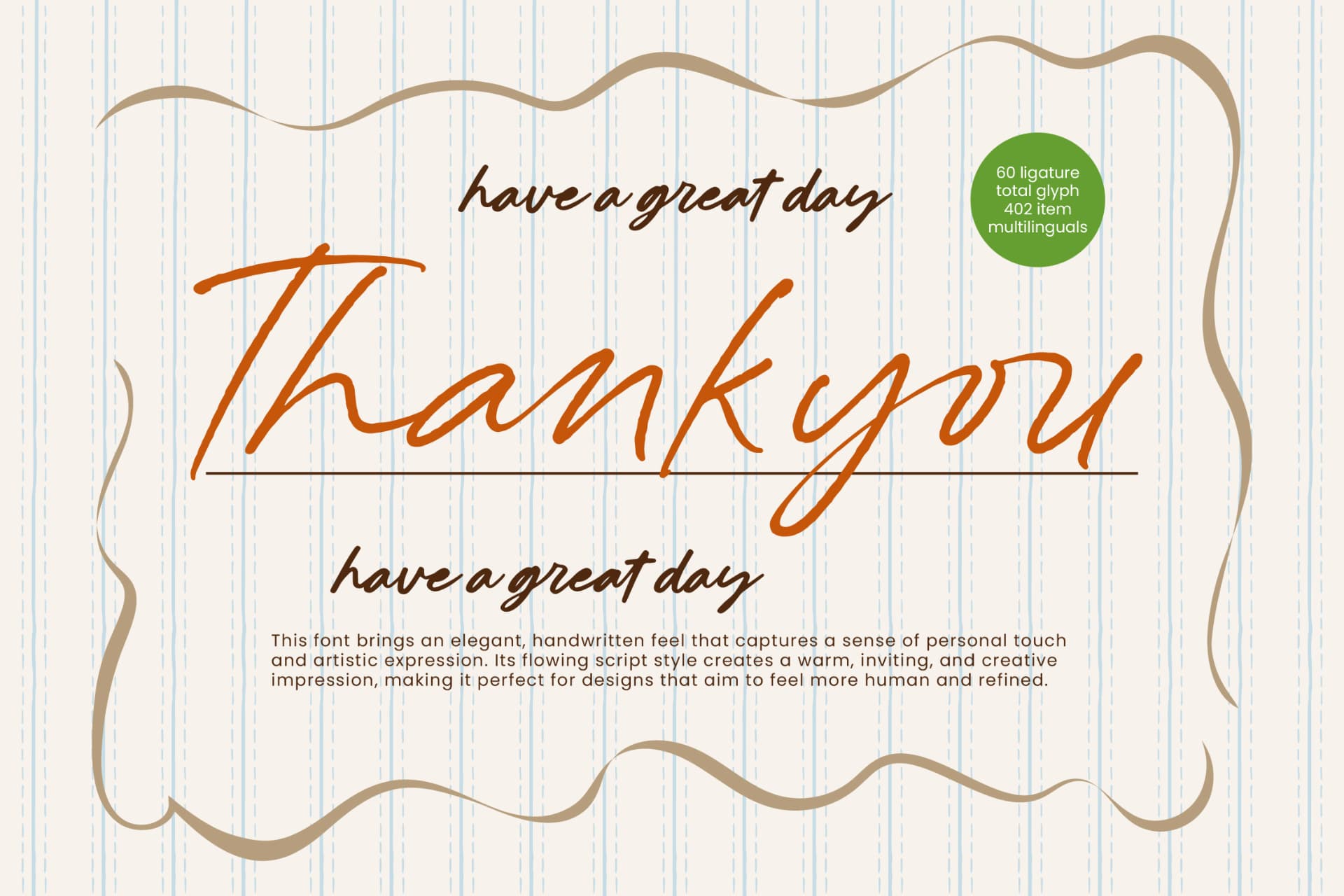 Preview 15 for Monletta - Handwritten Script Font