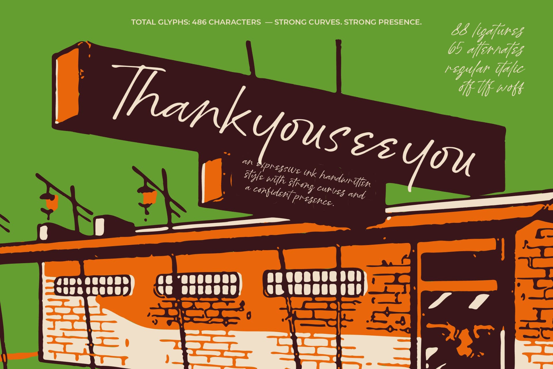 Preview 15 for Oldpen Sunday – Ink Handwritten Font