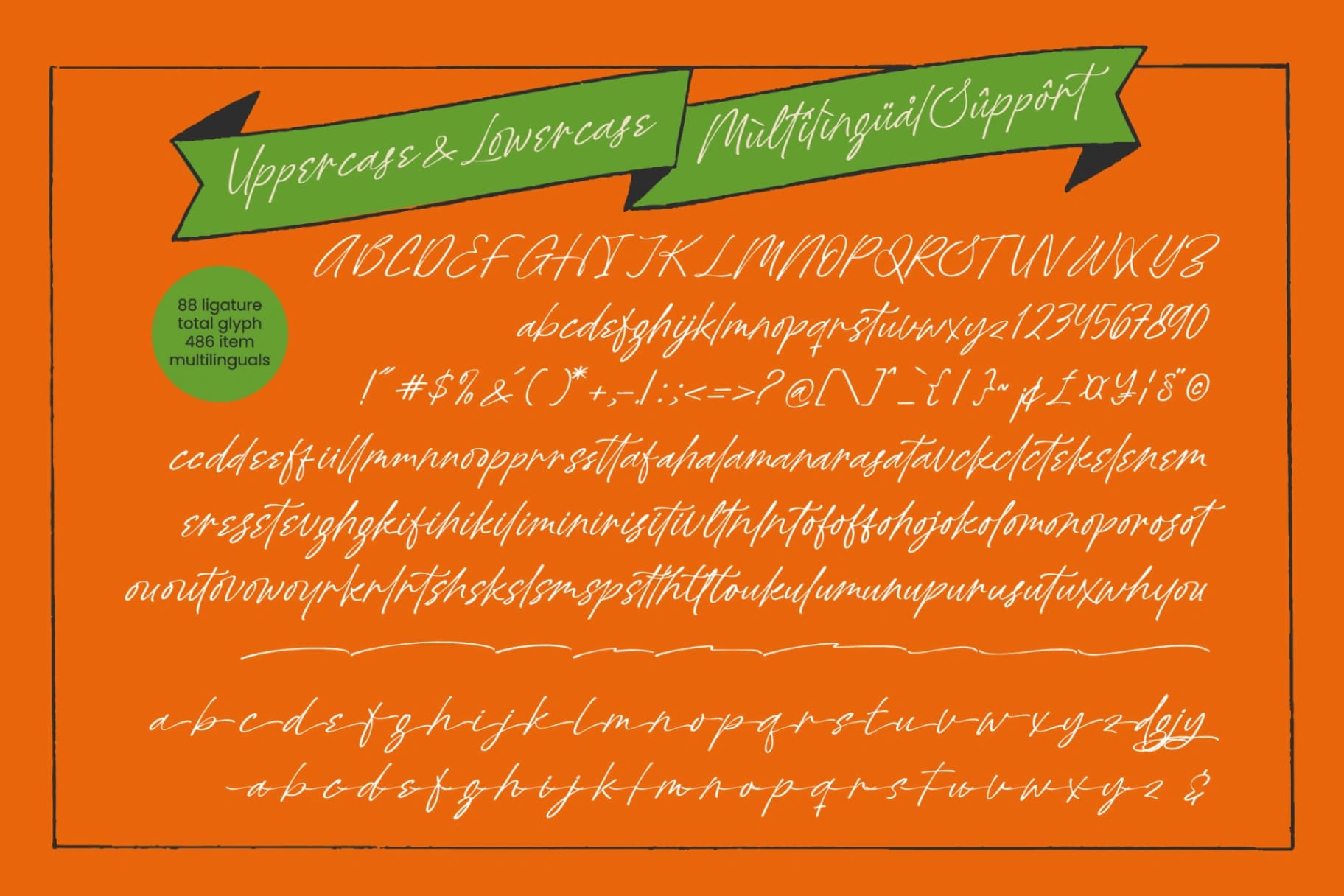 Preview 14 for Oldpen Sunday – Ink Handwritten Font