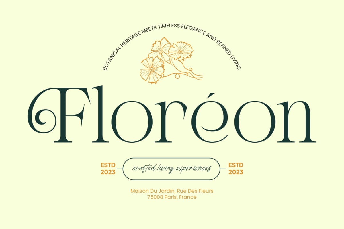 Chanel Gleminore – Decorative Swash Serif font preview 3