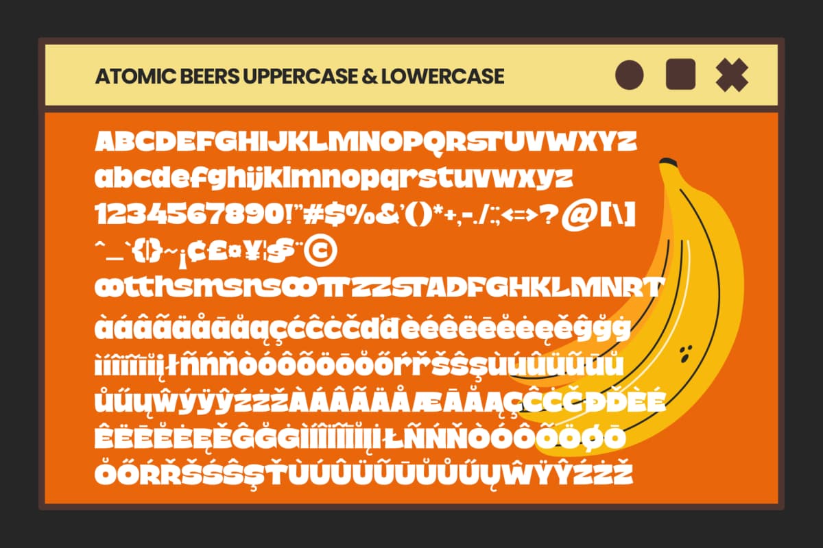 Atomic Beers – Bold Sans Display Font font preview 13