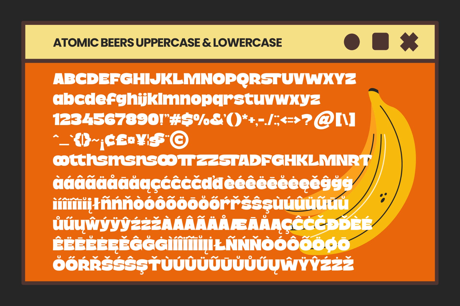 Preview 13 for Atomic Beers – Bold Sans Display Font