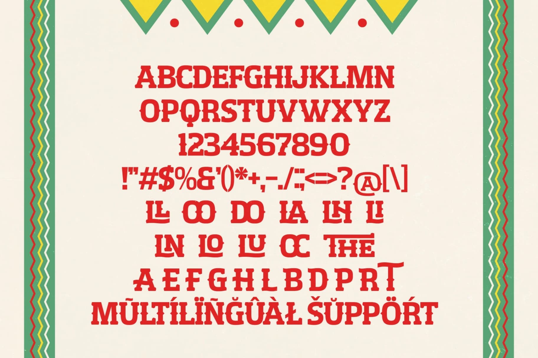 Preview 13 for The Cielos – Western Vintage Font