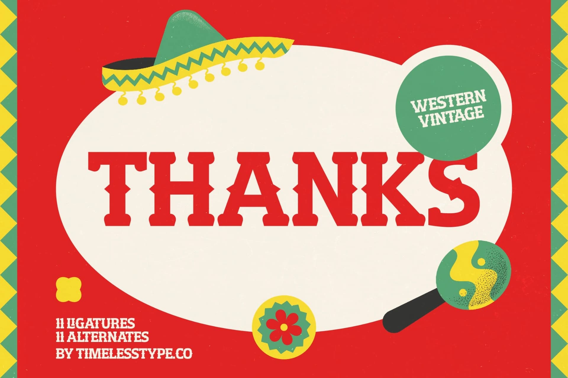 Preview 15 for The Cielos – Western Vintage Font
