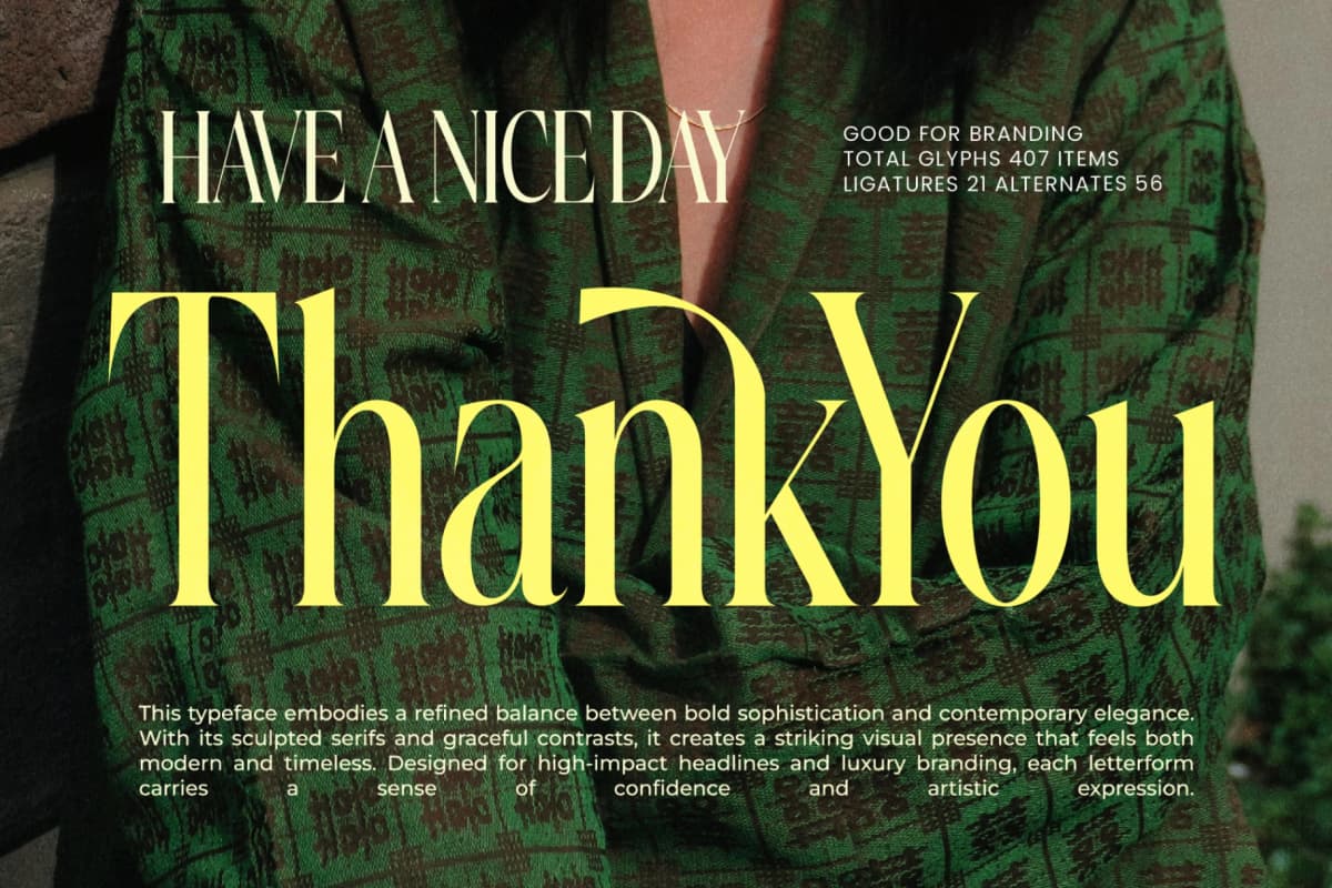 Silkigfined – Elegant Luxury Serif Typeface font preview 15
