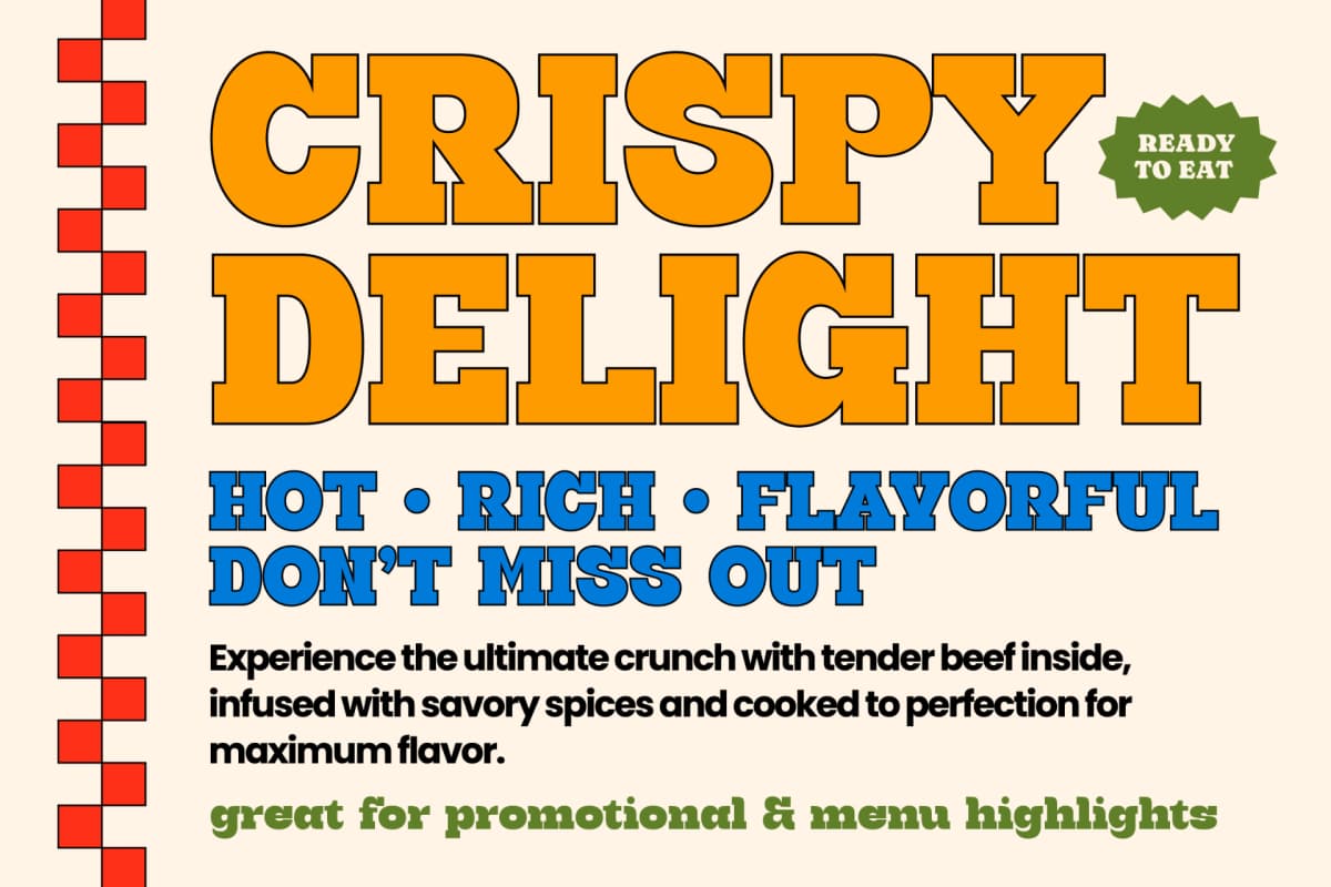 Groovy Bigsky – Retro Vintage Serif font preview 4