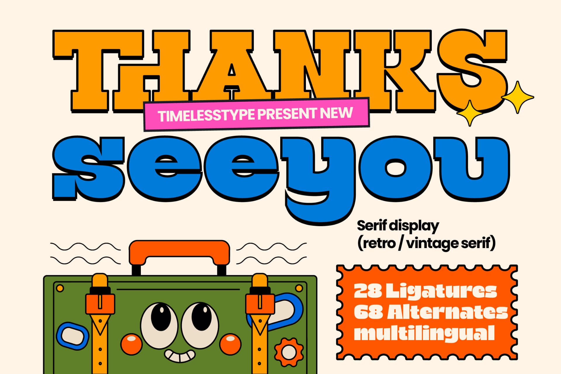 Preview 15 for Groovy Bigsky – Retro Vintage Serif