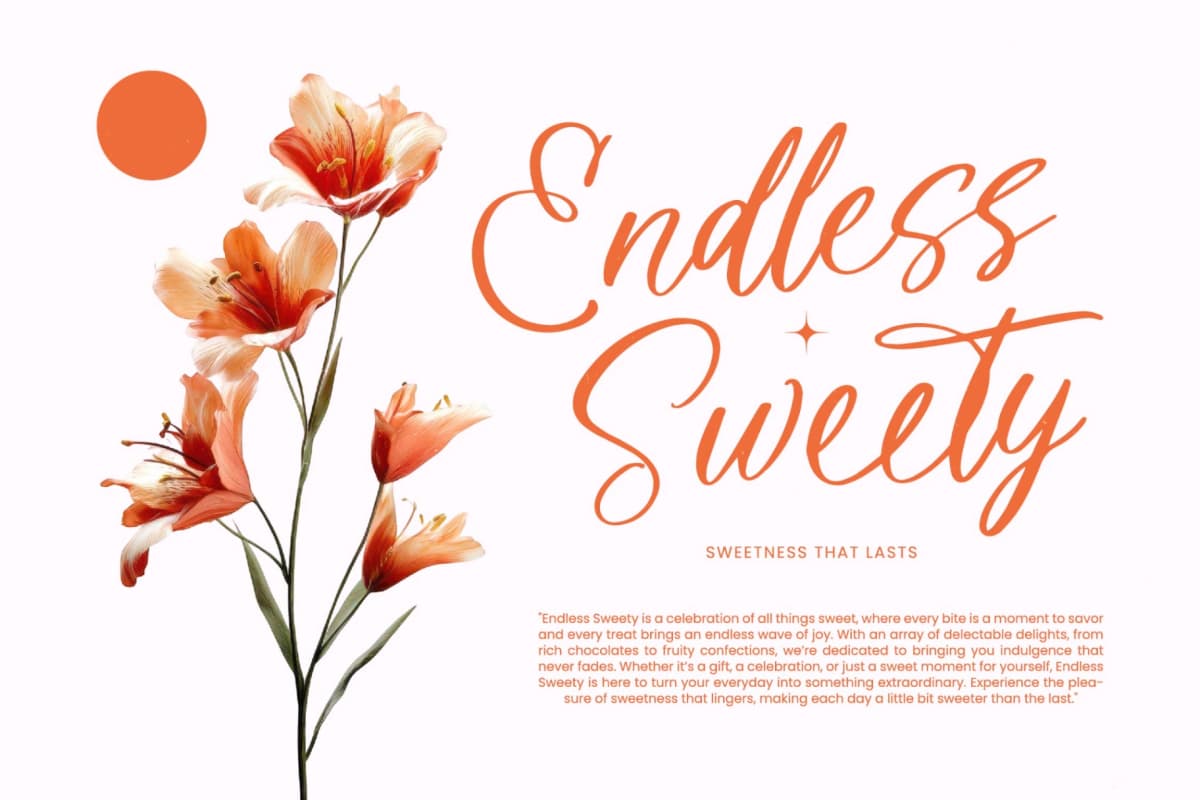Denieda Marceline – Bold Calligraphy Font font preview 9