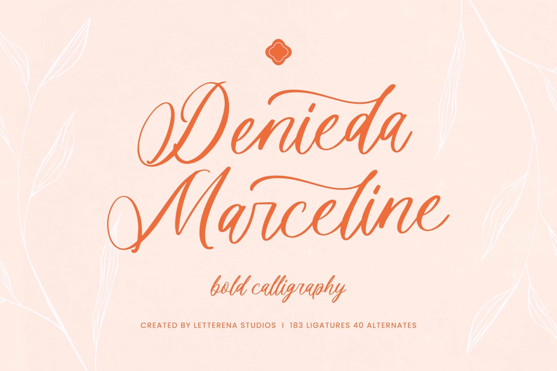 Preview of Denieda Marceline – Bold Calligraphy Font font