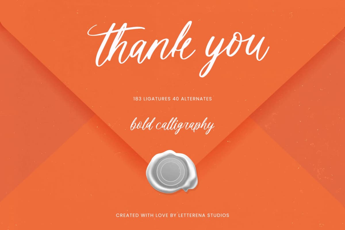 Denieda Marceline – Bold Calligraphy Font font preview 15