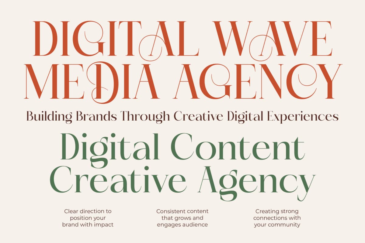Bakery Megals – Elegant Luxury Serif font preview 5