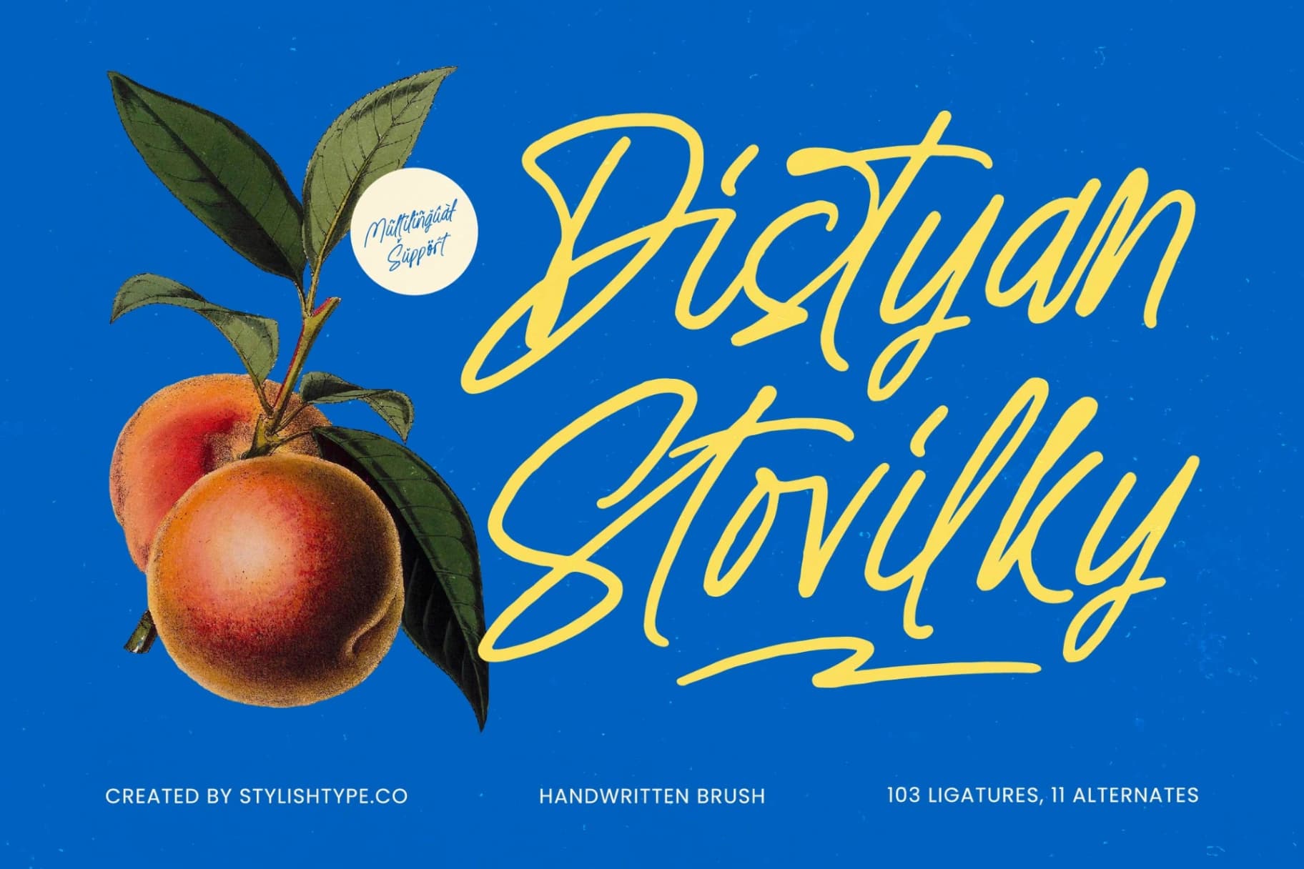 Preview of Distyan Stovilky – Handwritten Brush font