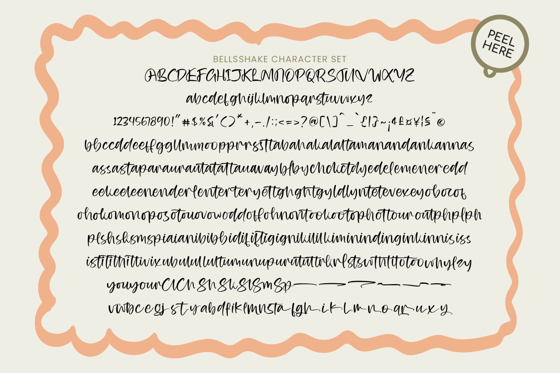 Preview 14 for Bellsshake – Modern Handwritten Font