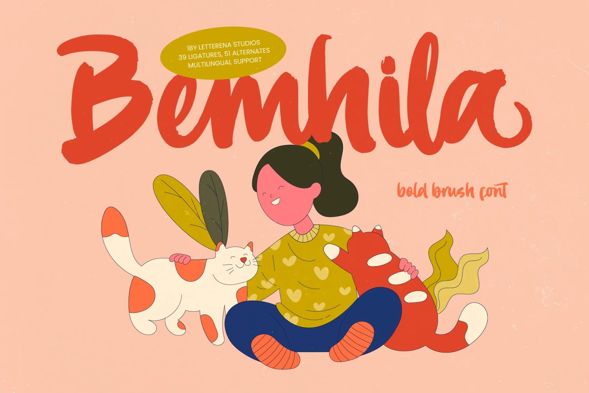 Preview of Bemhila - Bold Brush Font font