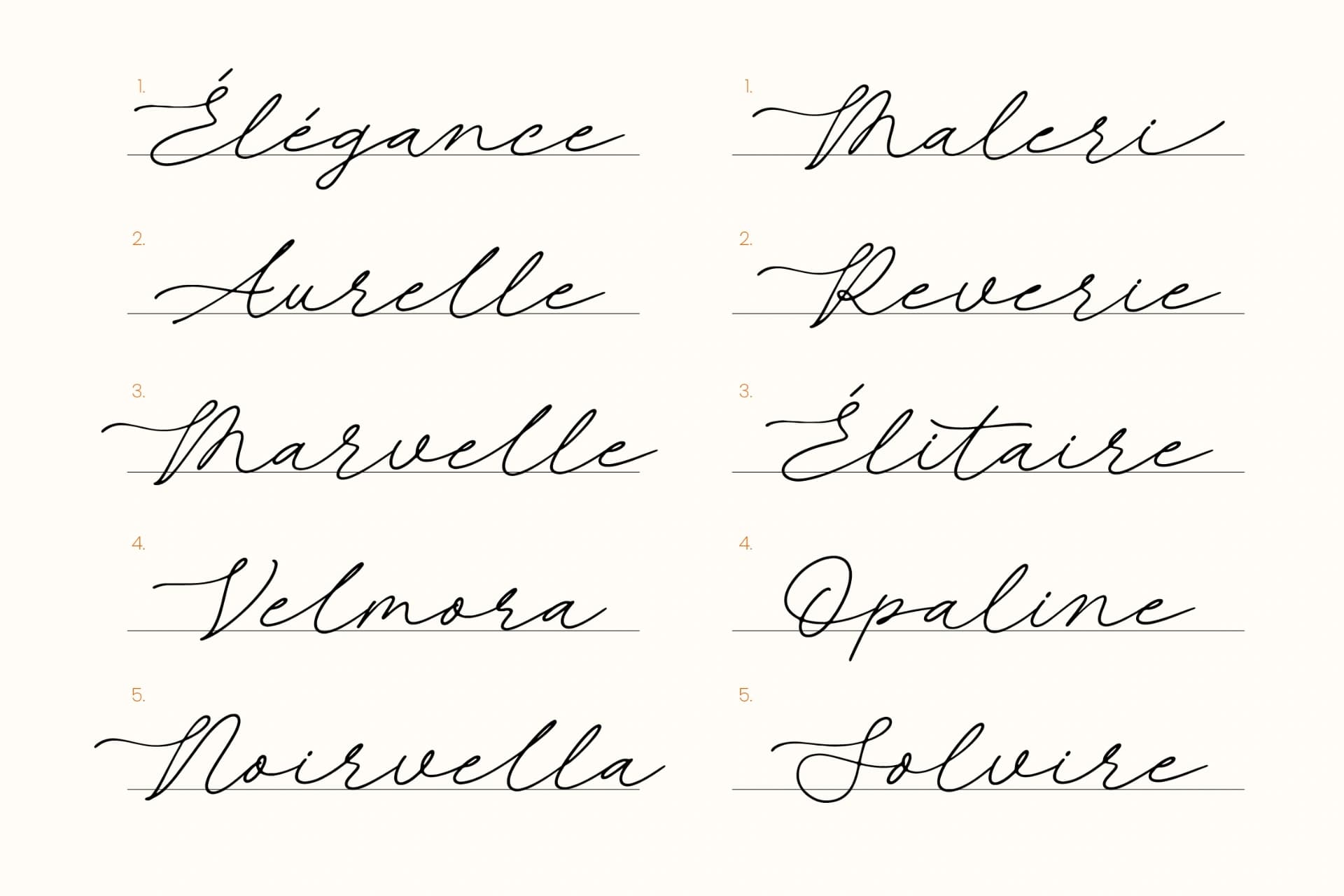 Preview 4 for Serafiona Maleri - Elegant Handwritten Script