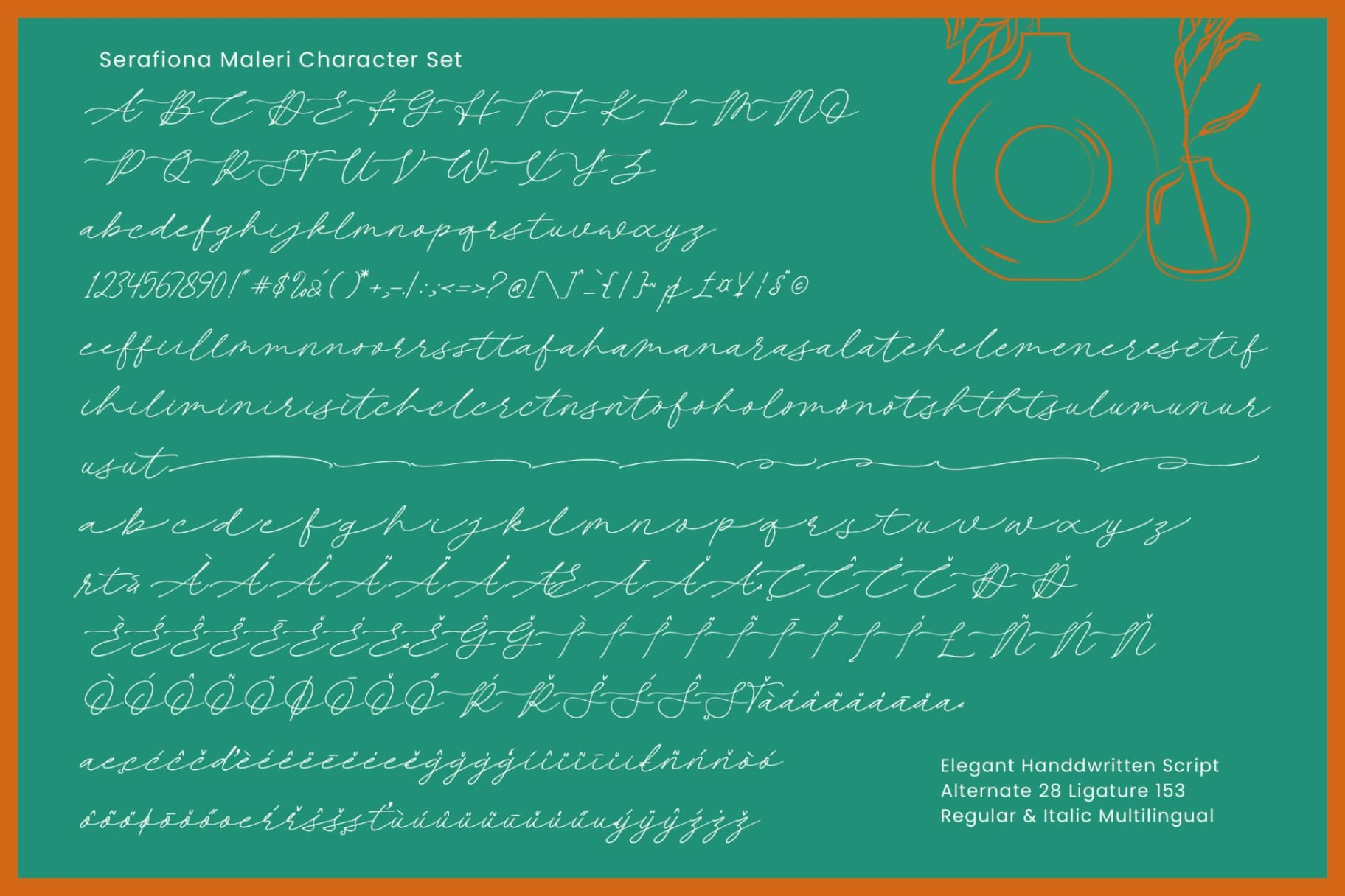 Preview 14 for Serafiona Maleri - Elegant Handwritten Script