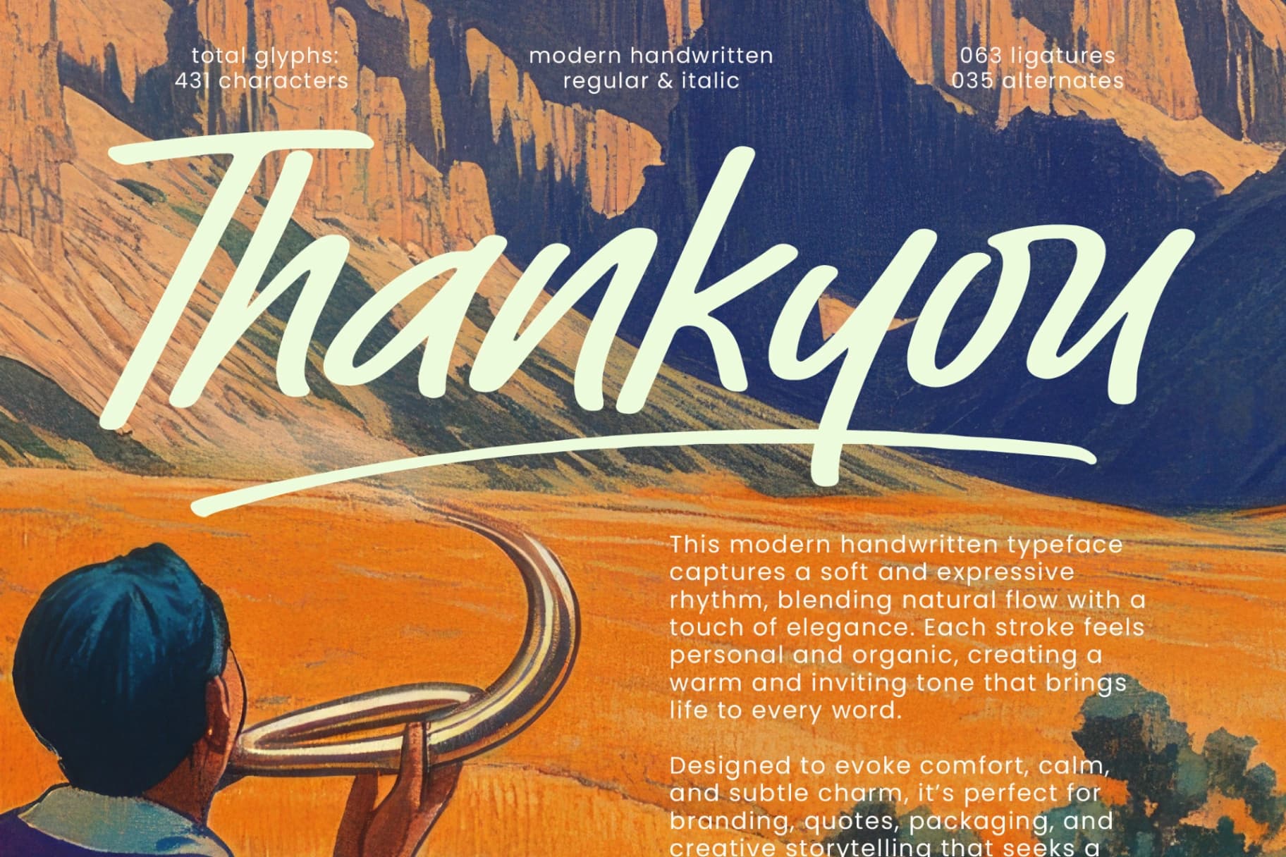 Preview 15 for Cattalone - Modern Handwritten Font
