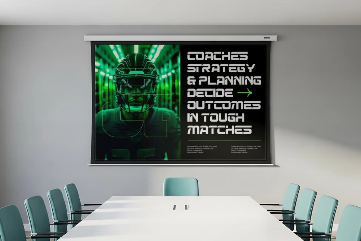 Gridline Minimal - Esports Display Type font preview 13