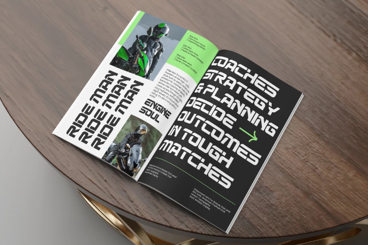 Gridline Minimal - Esports Display Type font preview 8