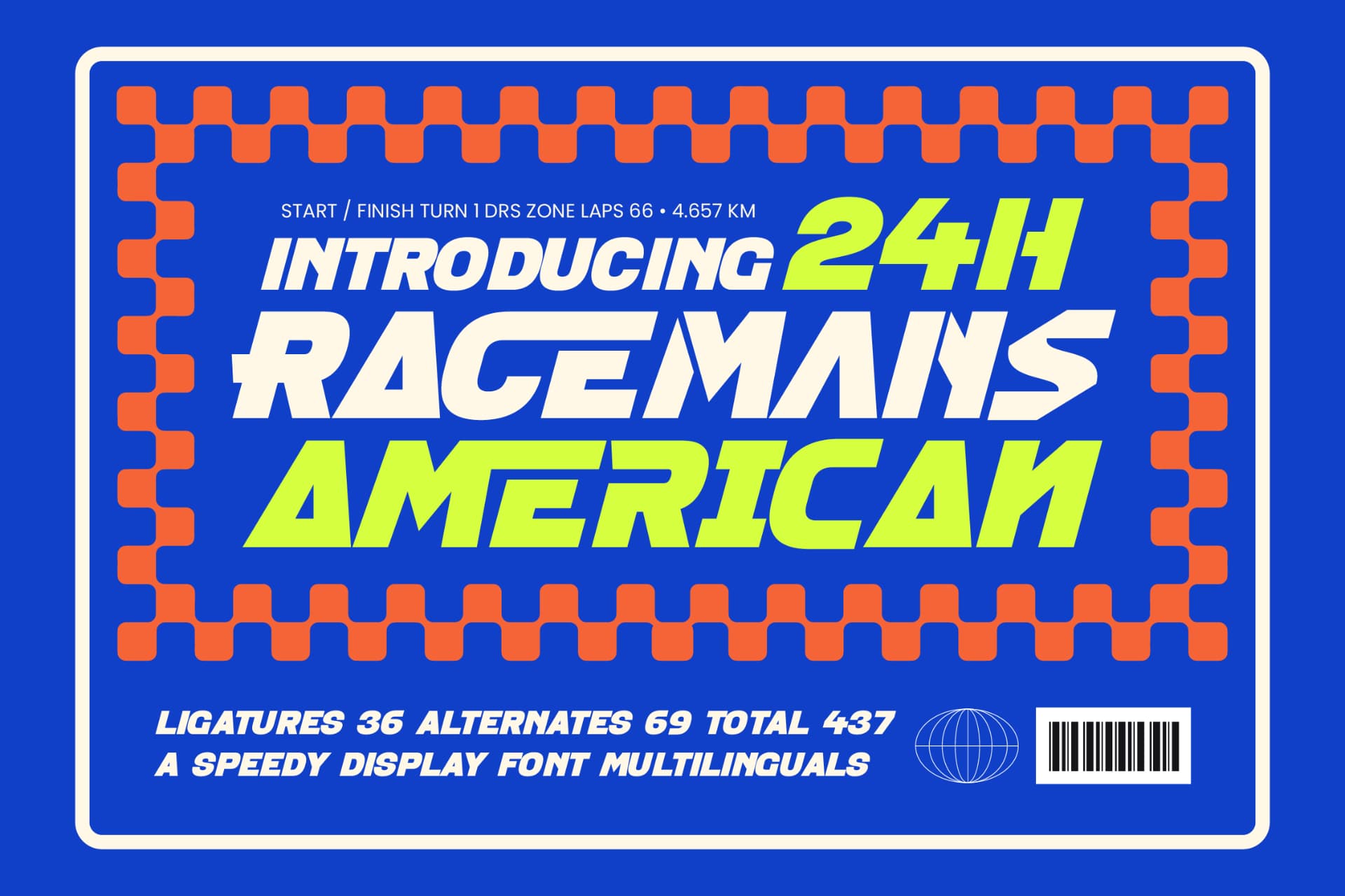 Preview 1 for Racemans American – Speedy Display Font