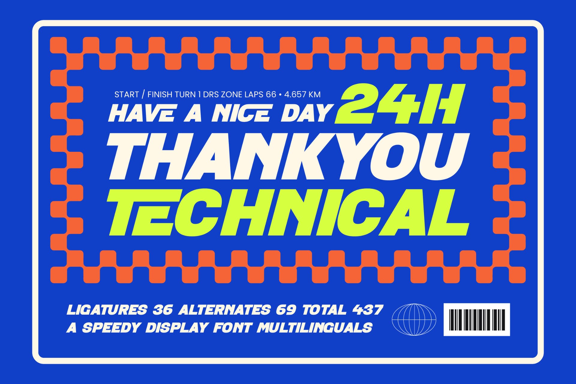 Preview 15 for Racemans American – Speedy Display Font