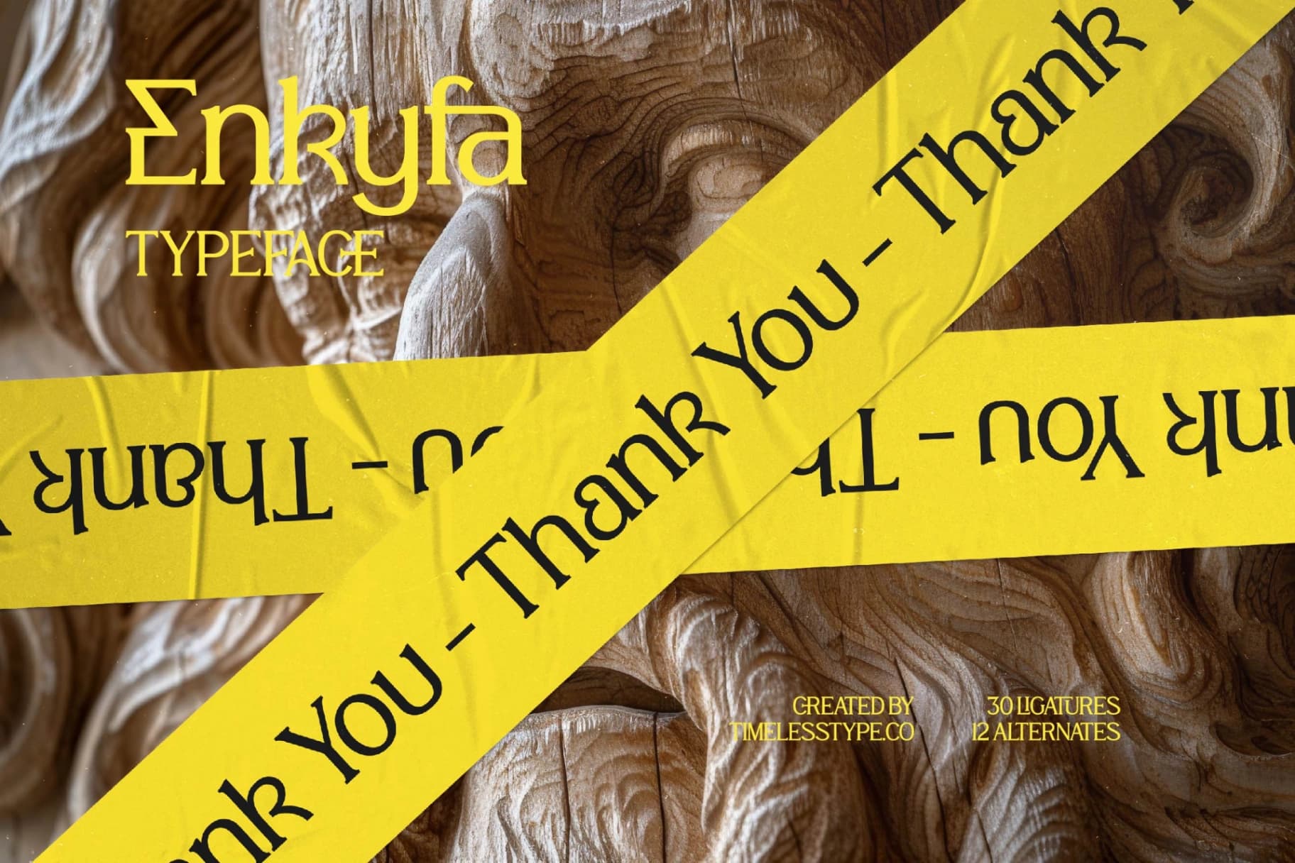 Preview 15 for Enkyfa – Serif Display Typeface
