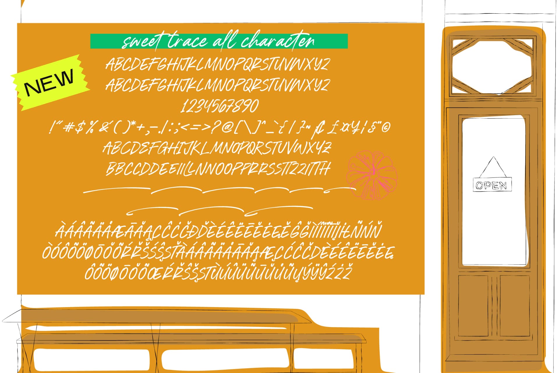 Preview 14 for Sweet Trace - Display Handwritten Font