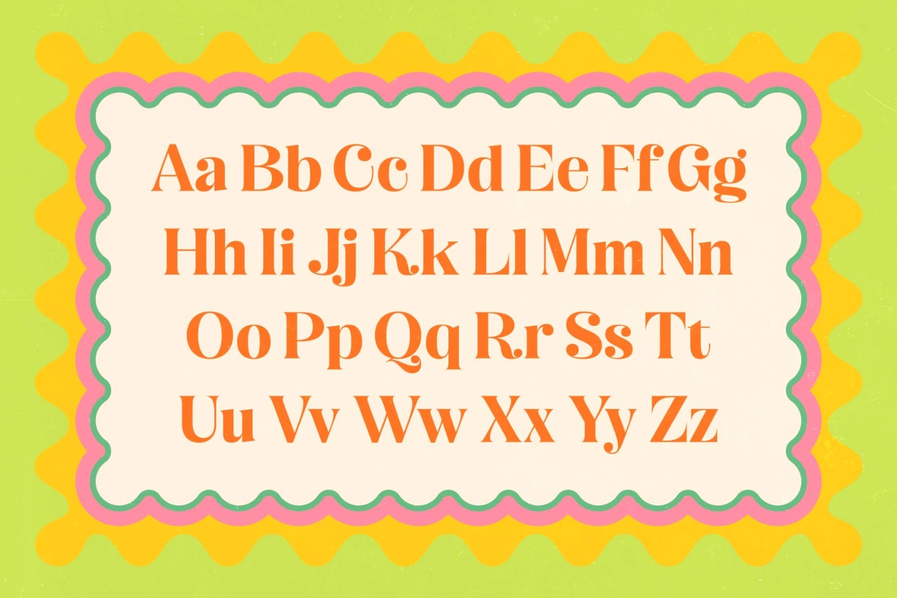 Preview 5 for Fogira Khuils – Groovy Serif Font