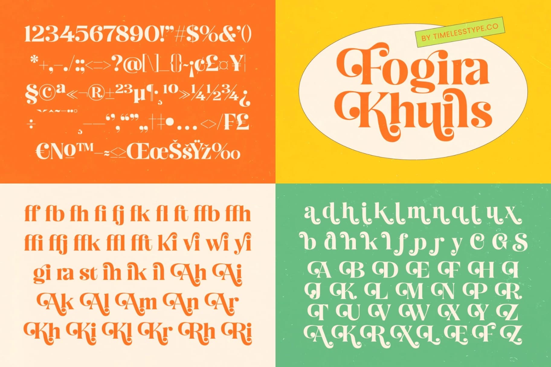 Preview 12 for Fogira Khuils – Groovy Serif Font