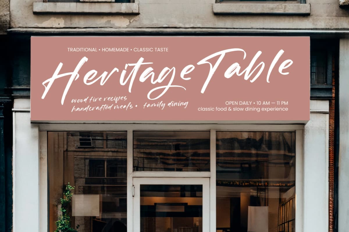 Starligh Timber – Modern Handbrush Script font preview 12