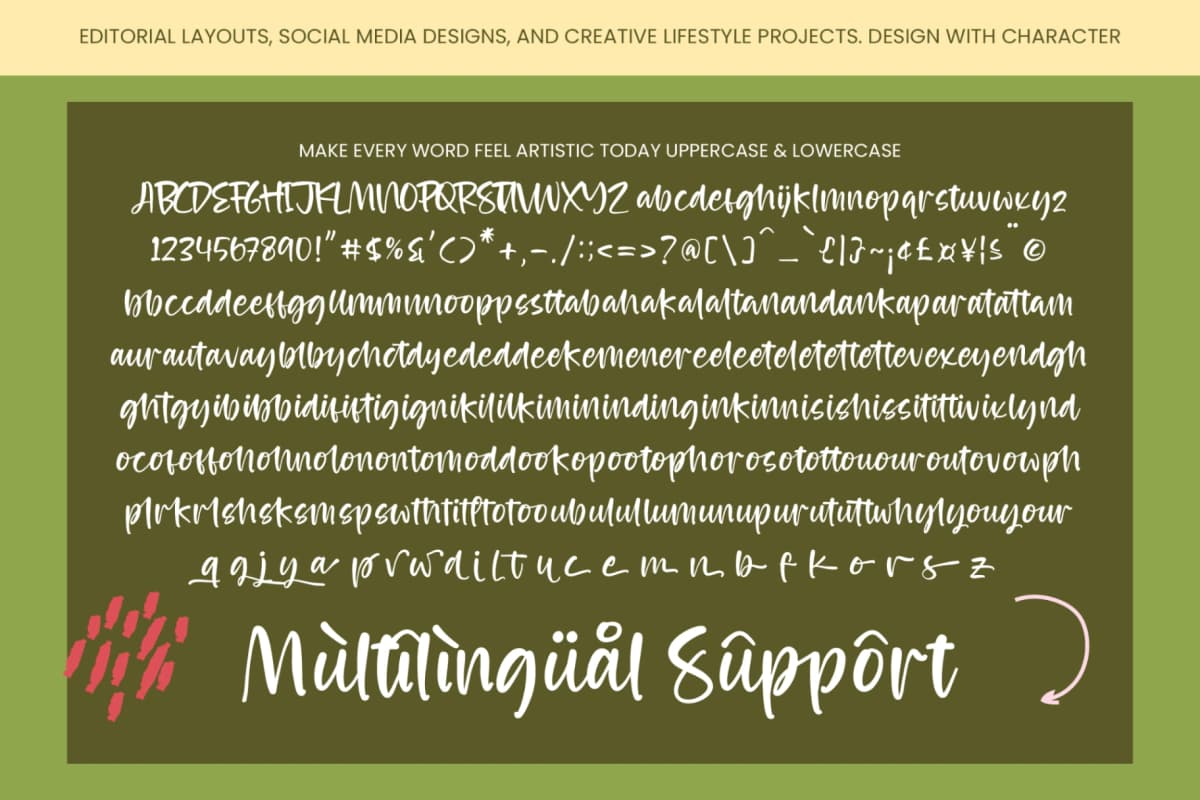 Cocktails Poetry – Display Handwritten Font font preview 14