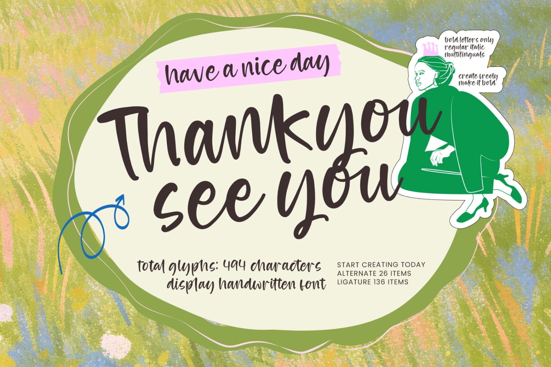 Preview 15 for Cocktails Poetry – Display Handwritten Font
