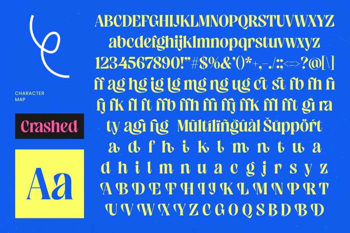 Crashed – Bold Tall Serif font preview 14