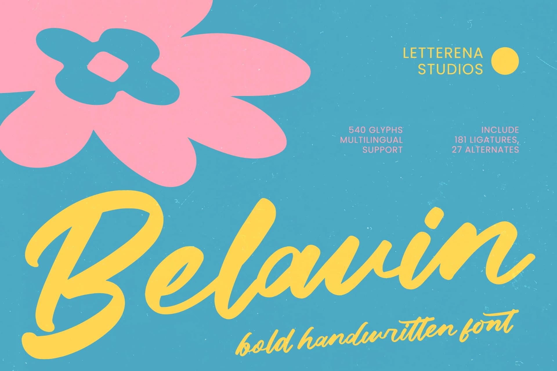 Preview of Belavin - Bold Handwritten Font font