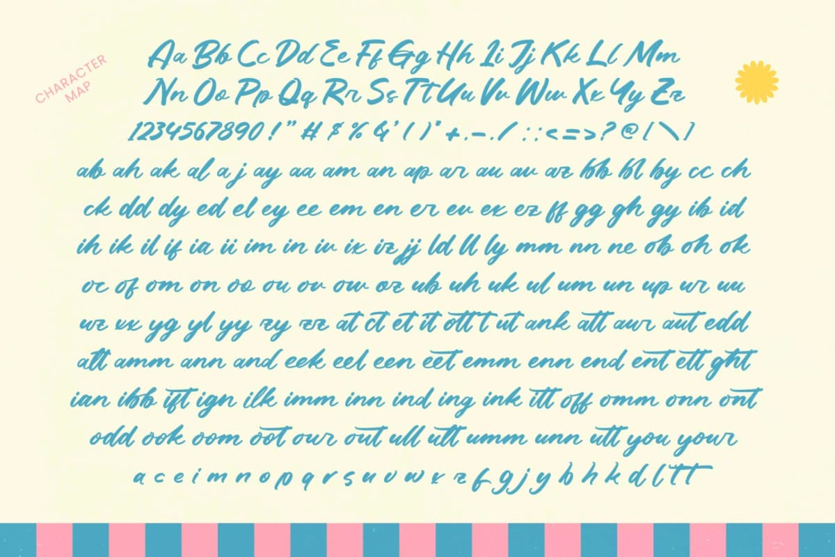 Belavin - Bold Handwritten Font font preview 14