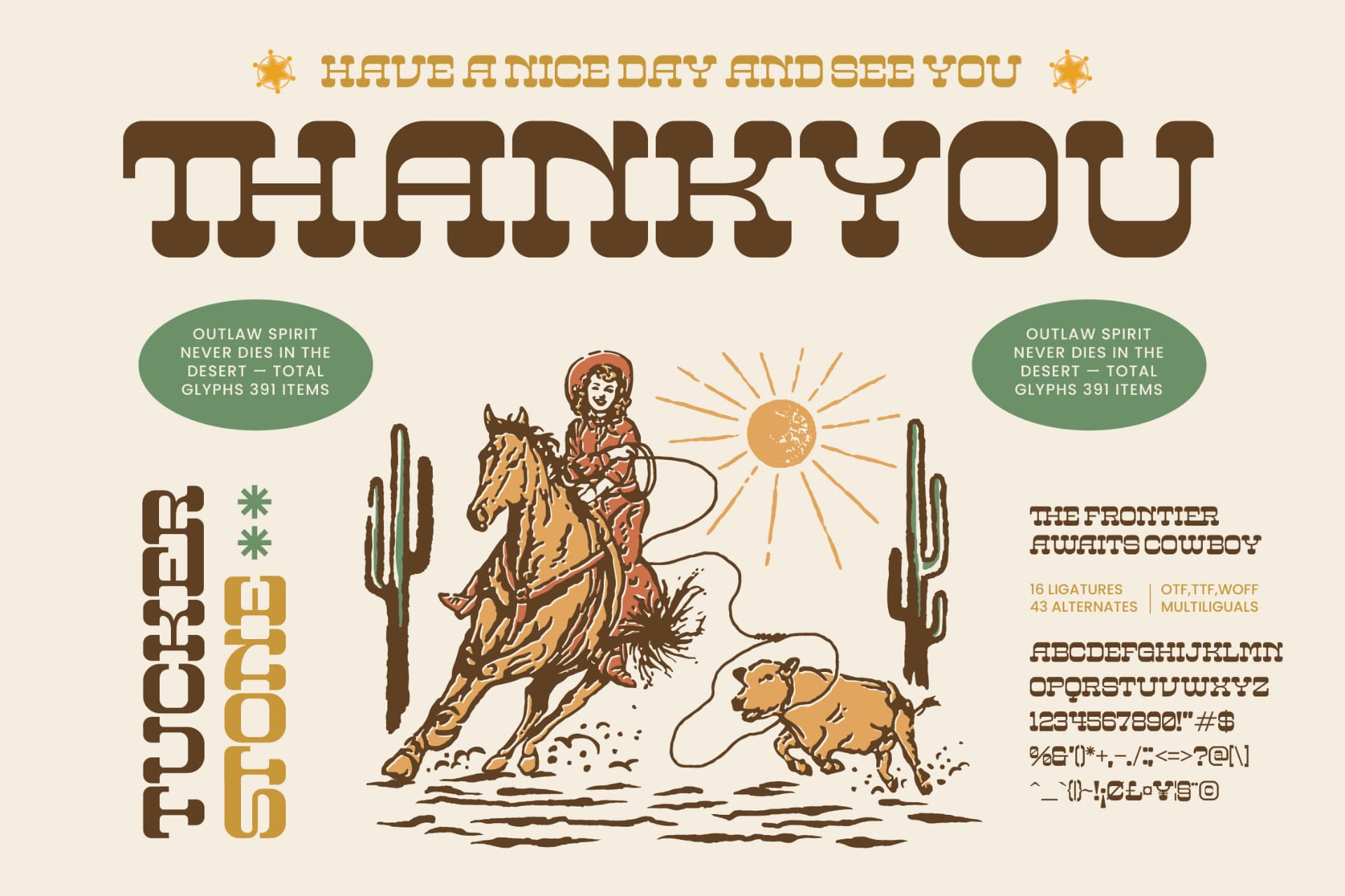 Preview 15 for Westburth – Western Display Font