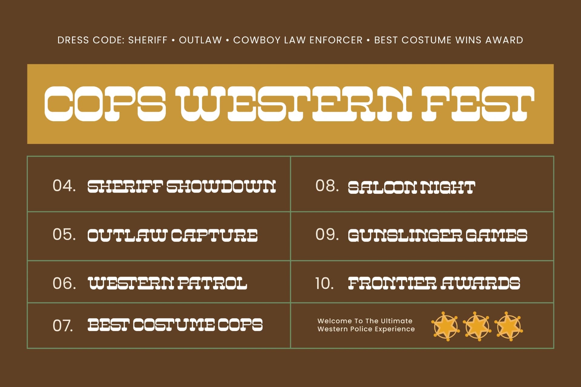 Preview 8 for Westburth – Western Display Font