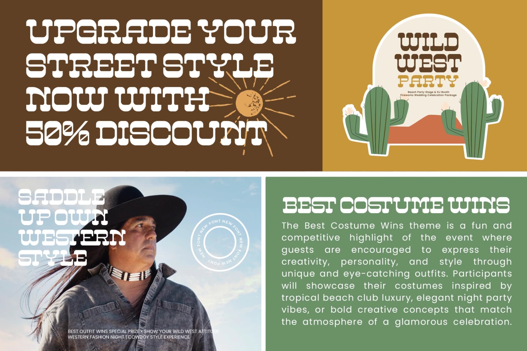 Preview 5 for Westburth – Western Display Font