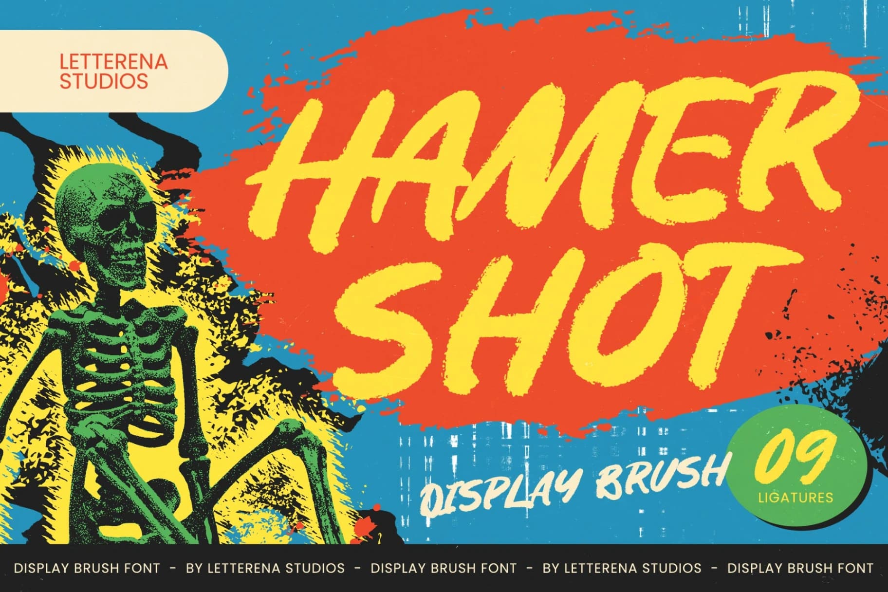 Preview 1 for Hamer Shot - Display Brush Font